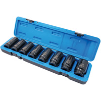 Jeu de douilles SAE &agrave; 6 pans PS834D, 8 Mcx, Chocs, Prise de 3/4", Profond Trail Hammer and Bolt