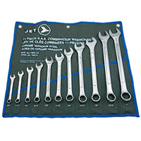 Jeu de cl&eacute;s mixtes SAE avec panneau sur&eacute;lev&eacute; 11 mcx, Combinaison, 11 morceaux, Imp&eacute;rial Trail Hammer and Bolt