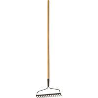 Bow Rake, Wood Handle, 51" L, 14" Blade, 14 Tines Trail Hammer and Bolt