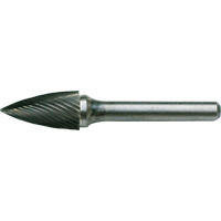 Fraises au carbure solide - Arboriforme avec extr&eacute;mit&eacute; en pointe CLEVELAND, , 1/8" dia., 1/8" Tige, 1/4" Prof. de la coupe Trail Hammer and Bolt