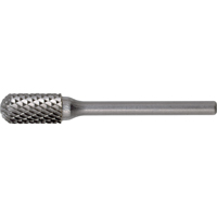 Fraises au carbure solide - Forme cylindrique avec embout sph&eacute;rique CLEVELAND, , 1/8" dia., 9/16" profondeur de la coupe Trail Hammer and Bolt
