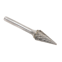 Fraises au carbure solide - Forme conique pointue CLEVELAND, SM-5, 1/2" dia., 1/4" Tige, 22,2 mm Prof. de la coupe Trail Hammer and Bolt
