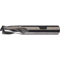 CLEVELAND Roughers, Cobalt, Multi-Flute, Centre Cutting, Square End, 3/8" Dia., Cobalt Trail Hammer and Bolt