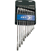 Jeux de cl&eacute;s mixtes combin&eacute;es longues enti&egrave;rement polies, Combinaison, 11 morceaux, Imp&eacute;rial Trail Hammer and Bolt