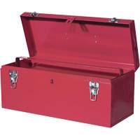 TB21 Boîte &agrave; outils en acier, 8-3/4" P x 20" la x 9-3/8" h, Rouge Trail Hammer and Bolt