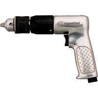 Perceuse pneumatique, 4 pi³/min, 1/4" NPTF, 94 dBA, 1/2" mandrin, Avec cl&eacute; Trail Hammer and Bolt
