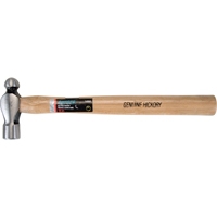 Ball Pein Hammer, 16 oz. Head Weight, Plain Face, Wood Handle Trail Hammer and Bolt