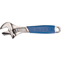 Adjustable Wrench, 8" L, 1-1/4" Max Width, Black Trail Hammer and Bolt