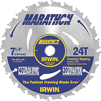 Contractor Saw Blades - Marathon&reg; Saw Blades, 7-1/4", 24 Teeth Trail Hammer and Bolt