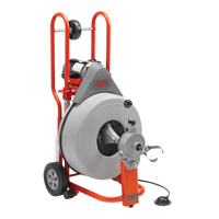Drum Machine Drain Cleaner K-750, Electric, 3/4" x 100' Trail Hammer and Bolt