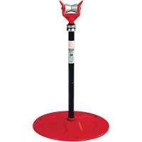 Adjustable Pipe Support #92, 81-104 cm Height Adjustment, 150 mm Max. Pipe Capacity, 2500 lbs. Max. Weight Capacity Trail Hammer and Bolt