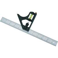 &eacute;querre combin&eacute;e, 12" lo, 1/8"/1/16"/1/32" Graduations Trail Hammer and Bolt