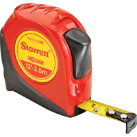 Ruban &agrave; mesurer pour ing&eacute;nieur, 1/2" x 12', Marques de goujon 1/16" Trail Hammer and Bolt