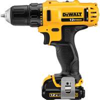 Max Drill Driver Kit, Lithium-Ion, 12 V, 3/8" Chuck, 189 UWO Torque Trail Hammer and Bolt