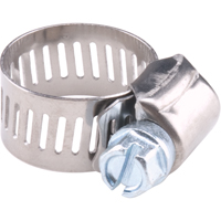Reusable Zinc Plated Stainless Steel Clamp, Min Dia. 5/16", Max Dia. 7/8" Trail Hammer and Bolt
