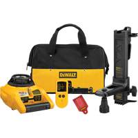 Interior and Exterior Rotary Laser Level Kit, 150' (45 m), 635 Nm Trail Hammer and Bolt