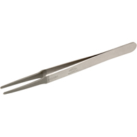 Tweezers - Flat Round Tips, Straight - 4.75" (120 mm) Trail Hammer and Bolt