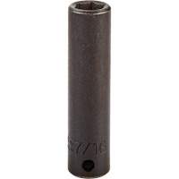 Socket, Impact, 7/16", 3/8" Drive, 6 Points, Deep Trail Hammer and Bolt