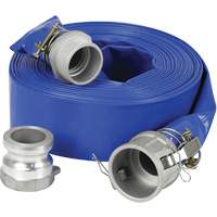 Lay-Flat Discharge Hose Kit for Water Pump, 3" x 600" Trail Hammer and Bolt