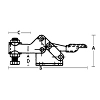 Brides de fixation horizontale - S&eacute;rie 205 Trail Hammer and Bolt