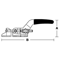 Latch Clamps - 300 Series, 360 lbs. Clamping Force Trail Hammer and Bolt