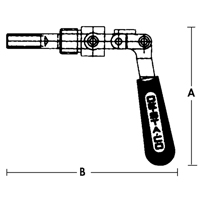 Crampons articul&eacute;s droits - S&eacute;rie 601, Capacit&eacute; de 5/8" (15,875 mm), Force de serrage de 100 lb Trail Hammer and Bolt