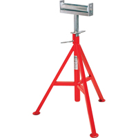 Conveyor Head Pipe Stand #CJ-99, 74-112 cm Height Adjustment, 12" Max. Pipe Capacity, 1000 lbs. Max. Weight Capacity Trail Hammer and Bolt