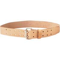 Double Tongue Belt, Leather, Beige Trail Hammer and Bolt
