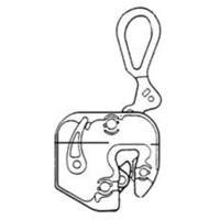 GXL Plate Clamp, 4000 lbs. (2 tons), 1/16" - 7/8" Jaw Opening Trail Hammer and Bolt