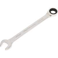 72-Tooth Ratcheting Combination Wrench, 12 Point, 30 mm, Chrome/Polished Finish Trail Hammer and Bolt