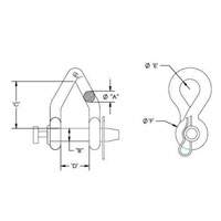Maillon d'attache court torsad&eacute; Campbell Trail Hammer and Bolt
