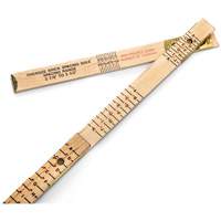 R&egrave;gle de maçon surdimensionn&eacute; Red End, 6' lo, Bois, Graduations de 1/16" Trail Hammer and Bolt