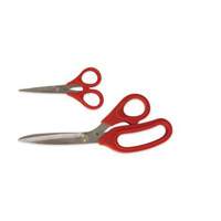 Home Craft Scissor Set, 3"/4-3/4" Cut Length, Rings Handle Trail Hammer and Bolt