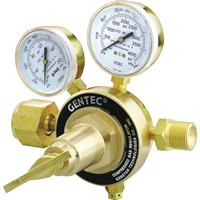 Heavy-Duty Manifold Regulator, Acetylene, 1"-11-1/2 NPS LH(M) Inlet Trail Hammer and Bolt
