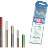 Tungsten Electrodes, 0.020" Dia. x 7" L Trail Hammer and Bolt