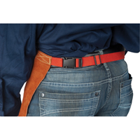 Leather Apron, Waist, 24" L, Lava Brown Trail Hammer and Bolt