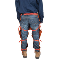 Leather Split Leg Apron & Chaps, 40" L, Lava Brown Trail Hammer and Bolt
