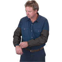 Flame Retardant Sleeves, 23" L, Black Trail Hammer and Bolt