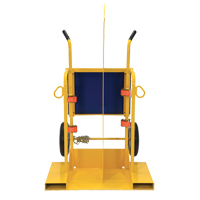 Welding Cylinder Torch Cart, Pneumatic Wheels, 24" W x 19-1/2" L Base, 500 lbs. Trail Hammer and Bolt