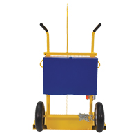 Welding Cylinder Torch Cart, Pneumatic Wheels, 24" W x 19-1/2" L Base, 500 lbs. Trail Hammer and Bolt