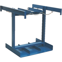 Cylinder Caddy, Rubber Wheels, 35" W x 38" L Base, 500 lbs. Trail Hammer and Bolt