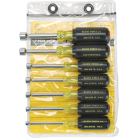 Cushion-Grip Nut Driver Set with 3" Shafts, 7, Non Magnetic, Imperial Trail Hammer and Bolt