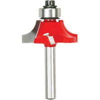 Router Bit - Beading Bit, 1-1/8" Dia., 1/4" Shank Trail Hammer and Bolt