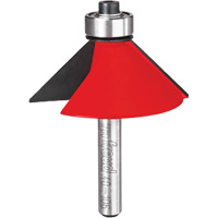 Router Bit - Chamfer Bit, 1-3/4" Dia., 1/4" Shank Trail Hammer and Bolt