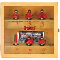 Starter Router Bit Set with 1/2" Shanks Trail Hammer and Bolt