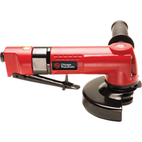 Angle Wheel Grinder, 4-1/2" Wheel, 1/4" NPT Inlet, 12000 RPM Trail Hammer and Bolt