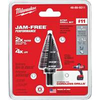 #11 Step Drill Bit, 7/8" - 1-7/32" , High Speed Steel Trail Hammer and Bolt