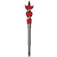 Speed Feed Wood Bit, 1/2", 6-1/2" Length, 1/4" Hex Shank Trail Hammer and Bolt