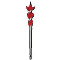 Speed Feed Wood Bit, 5/8", 6-1/2" Length, 1/4" Hex Shank Trail Hammer and Bolt
