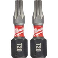 Shockwave Insert Bits, Torx, T-20, 1/4" Drive Trail Hammer and Bolt